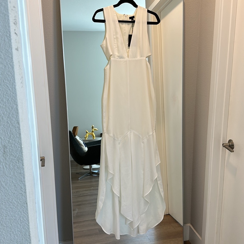NBD Off White Low Plunge Gown - Picture 3 of 7